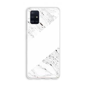 CaseCompany Biggest stripe: Galaxy A51 4G Transparant Hoesje