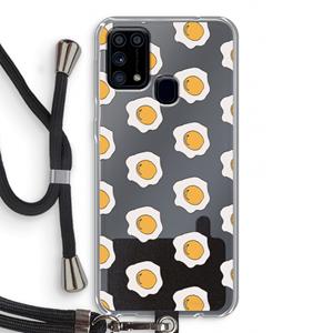 CaseCompany Bacon to my eggs #1: Samsung Galaxy M31 Transparant Hoesje met koord