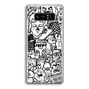 CaseCompany Vexx Mixtape #2: Samsung Galaxy Note 8 Transparant Hoesje
