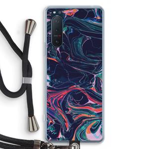 CaseCompany Light Years Beyond: Sony Xperia 5 II Transparant Hoesje met koord