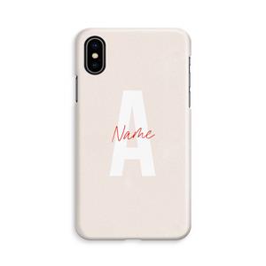 CaseCompany Strawberry Milkshake: iPhone Xs Volledig Geprint Hoesje