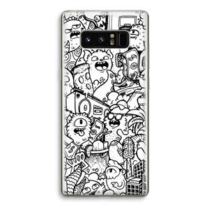 CaseCompany Vexx City #2: Samsung Galaxy Note 8 Transparant Hoesje