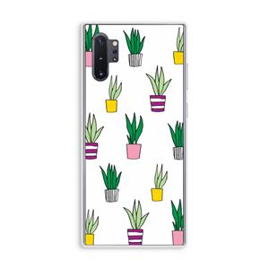 CaseCompany Sanseveria: Samsung Galaxy Note 10 Plus Transparant Hoesje