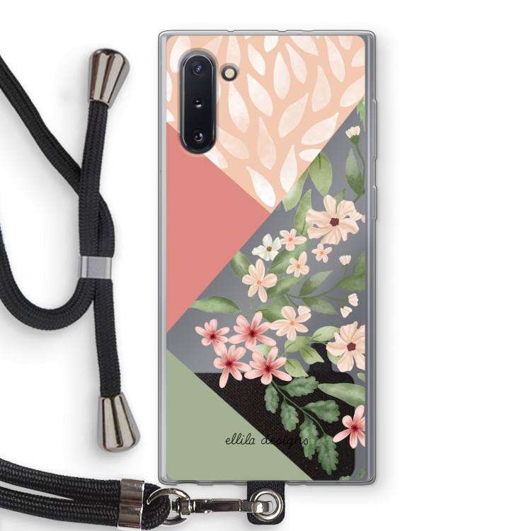 CaseCompany Sweet heaven geometrics: Samsung Galaxy Note 10 Transparant Hoesje met koord