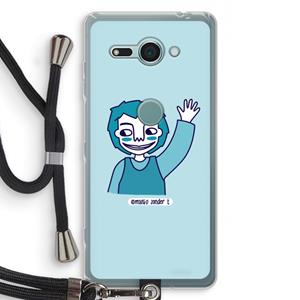 CaseCompany Zwaai: Sony Xperia XZ2 Compact Transparant Hoesje met koord