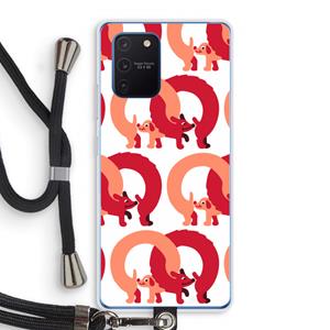 CaseCompany Dogs: Samsung Galaxy Note 10 Lite Transparant Hoesje met koord
