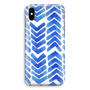CaseCompany Blauwe pijlen: iPhone X Volledig Geprint Hoesje