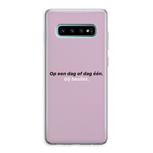 CaseCompany gij beslist: Samsung Galaxy S10 Plus Transparant Hoesje