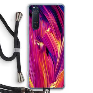 CaseCompany Phoenix: Sony Xperia 5 II Transparant Hoesje met koord