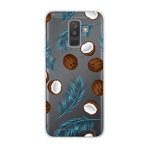 CaseCompany Kokosnoot roze: Samsung Galaxy A6 Plus (2018) Transparant Hoesje