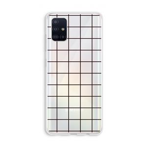 CaseCompany Rooster: Galaxy A51 4G Transparant Hoesje