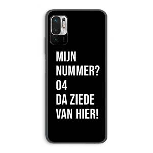 CaseCompany Da ziede van hier - Zwart: Xiaomi Redmi Note 10 5G Transparant Hoesje