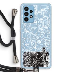 CaseCompany Vexx City #2: Samsung Galaxy A52 Transparant Hoesje met koord