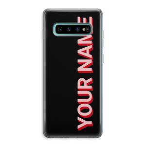 CaseCompany Namecase: Samsung Galaxy S10 Plus Transparant Hoesje