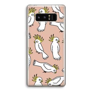 CaseCompany Papegaai: Samsung Galaxy Note 8 Transparant Hoesje