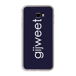 CaseCompany Gijweet: Samsung Galaxy J4 Plus Transparant Hoesje