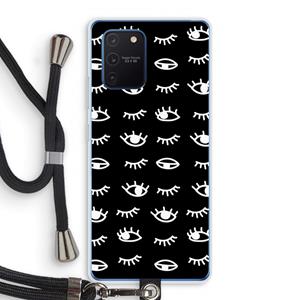 CaseCompany Eye pattern #3: Samsung Galaxy Note 10 Lite Transparant Hoesje met koord