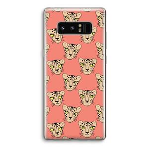 CaseCompany Tijger: Samsung Galaxy Note 8 Transparant Hoesje
