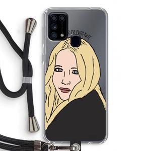 CaseCompany Mary Kate: Samsung Galaxy M31 Transparant Hoesje met koord