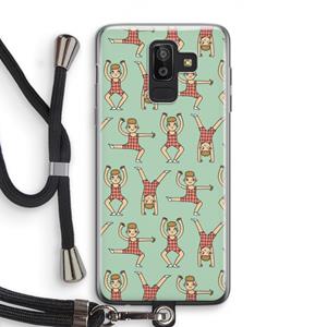 CaseCompany Gymboys: Samsung Galaxy J8 (2018) Transparant Hoesje met koord