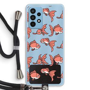 CaseCompany Blub: Samsung Galaxy A52 Transparant Hoesje met koord