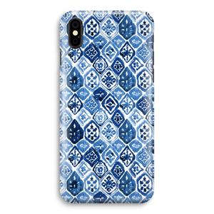 CaseCompany Blauw motief: iPhone X Volledig Geprint Hoesje