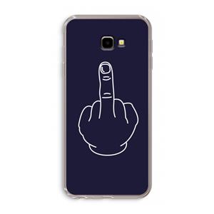 CaseCompany F**k U: Samsung Galaxy J4 Plus Transparant Hoesje
