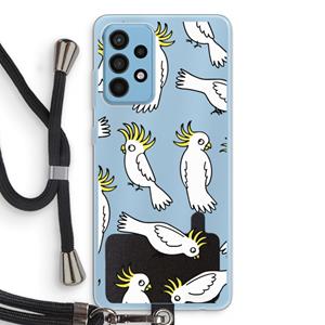 CaseCompany Papegaai: Samsung Galaxy A52 Transparant Hoesje met koord