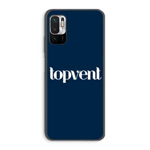 CaseCompany Topvent Navy: Xiaomi Redmi Note 10 5G Transparant Hoesje