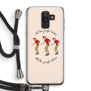 CaseCompany Jingle Ladies: Samsung Galaxy J8 (2018) Transparant Hoesje met koord
