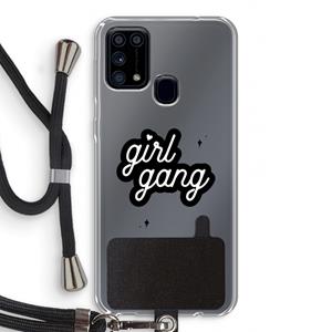CaseCompany Girl Gang: Samsung Galaxy M31 Transparant Hoesje met koord