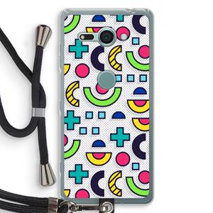 CaseCompany 8-bit N°6: Sony Xperia XZ2 Compact Transparant Hoesje met koord