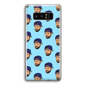 CaseCompany Drake Away: Samsung Galaxy Note 8 Transparant Hoesje