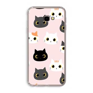 CaseCompany Katten: Samsung Galaxy J4 Plus Transparant Hoesje