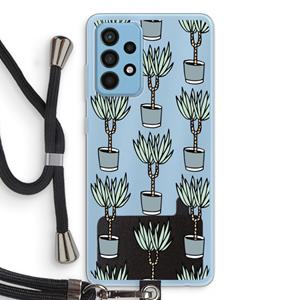 CaseCompany Boompje: Samsung Galaxy A52 Transparant Hoesje met koord