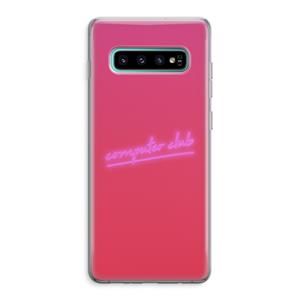 CaseCompany Vice Glow: Samsung Galaxy S10 Plus Transparant Hoesje