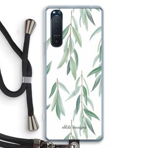 CaseCompany Branch up your life: Sony Xperia 5 II Transparant Hoesje met koord