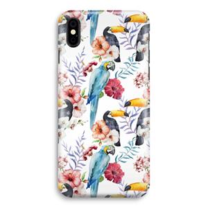 CaseCompany Bloemen tukan: iPhone X Volledig Geprint Hoesje