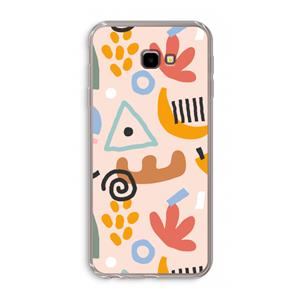 CaseCompany Abstract: Samsung Galaxy J4 Plus Transparant Hoesje