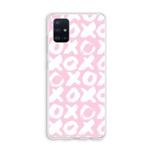 CaseCompany XOXO: Galaxy A51 4G Transparant Hoesje