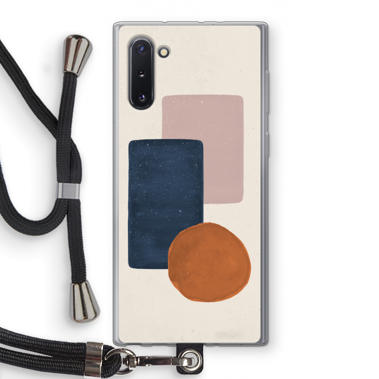CaseCompany Geo #3: Samsung Galaxy Note 10 Transparant Hoesje met koord