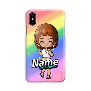 CaseCompany Chibi Maker vrouw: iPhone Xs Volledig Geprint Hoesje