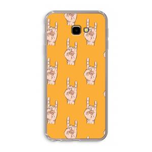 CaseCompany Rock: Samsung Galaxy J4 Plus Transparant Hoesje