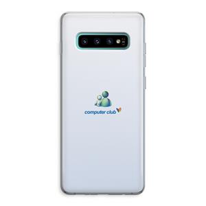 CaseCompany MSN: Samsung Galaxy S10 Plus Transparant Hoesje