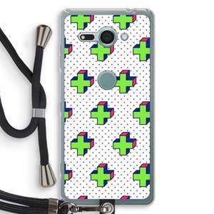 CaseCompany 8-bit N°10: Sony Xperia XZ2 Compact Transparant Hoesje met koord