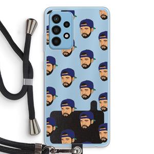 CaseCompany Drake Away: Samsung Galaxy A52 Transparant Hoesje met koord
