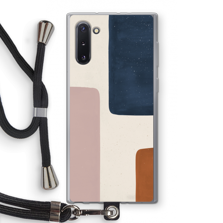CaseCompany Geo #5: Samsung Galaxy Note 10 Transparant Hoesje met koord