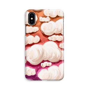 CaseCompany Katoen Wolken: iPhone Xs Volledig Geprint Hoesje