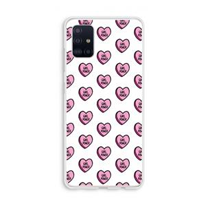 CaseCompany GIRL POWER: Galaxy A51 4G Transparant Hoesje