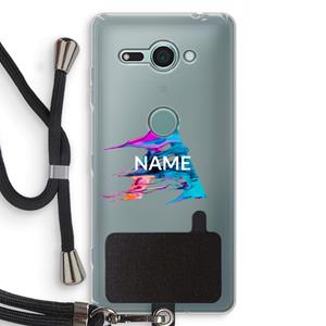 CaseCompany Abstract Spectrum: Sony Xperia XZ2 Compact Transparant Hoesje met koord